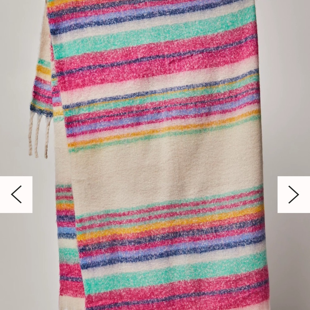 Free People Throw Blanket NWOT Striped